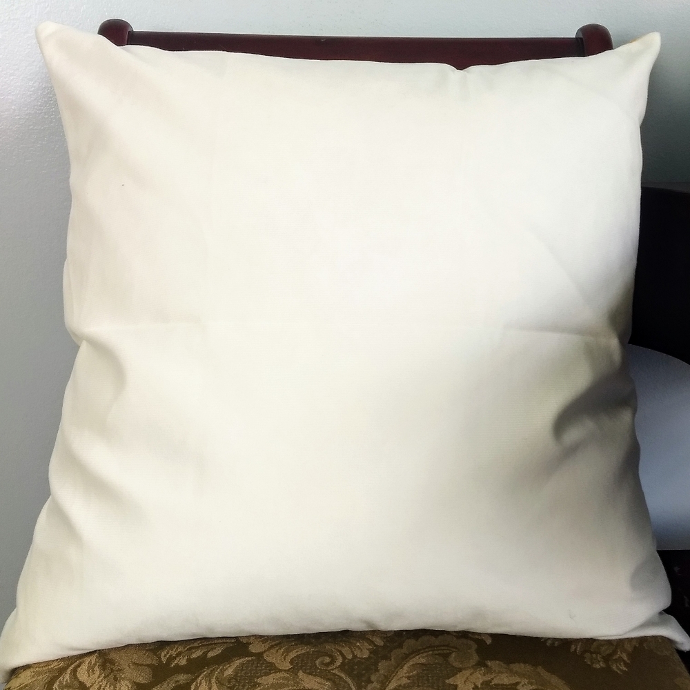 Soft Gold Stripe Printed Throw Pillow w/ Insert - Picture 2 of 3